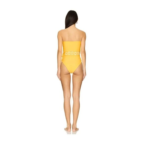 Saudade de Voce Citrus One Piece In Yellow - Picture 3 of 5